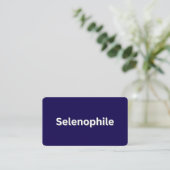 Selenophile Moon Lover Visitenkarte (Stehend Vorderseite)