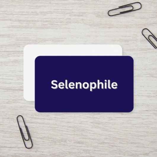 Selenophile Moon Lover Visitenkarte (Vorderseite/Rückseite Beispiel)