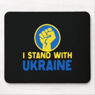 Selenskyj Ich stehe mit Ukraine Uni-Aufkleber Mousepad