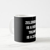 Selenskyj ist ein Held.  Kaffeetasse (Vorderseite Links)