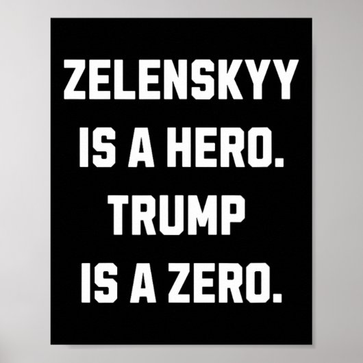 Selenskyj ist ein Held. Poster (Vorne)