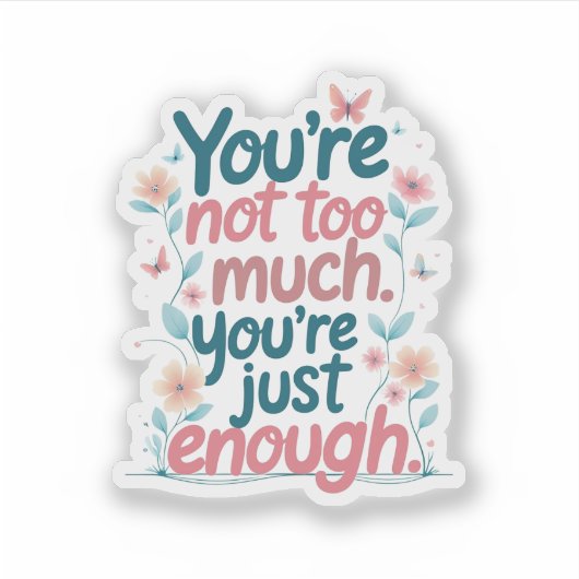 Self-Acceptance Aufkleber (Vorderseite)