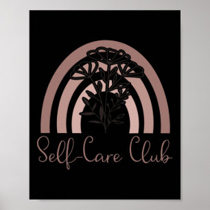 Self-Care Club Sprichwort Mental Health Awareness  Poster