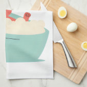 Self-Care-Modus: ON - Niedlich & lustig Cartoon Ba Geschirrtuch (Viertel Falte)