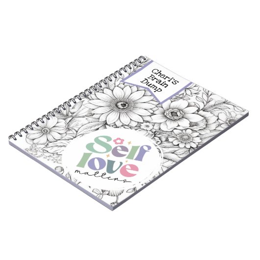 Self Care Notebook | Hirnschlag, Angstminderung Notizblock (Linke Seite)