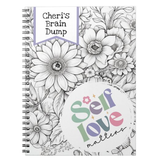 Self Care Notebook | Hirnschlag, Angstminderung Notizblock (Vorderseite)