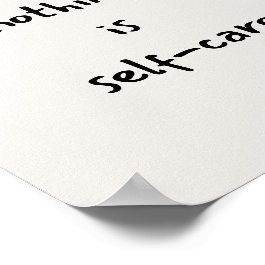 Self-care quote poster (Ecke)