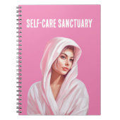Self-Care-Sanctuary Notebook Notizblock (Vorderseite)
