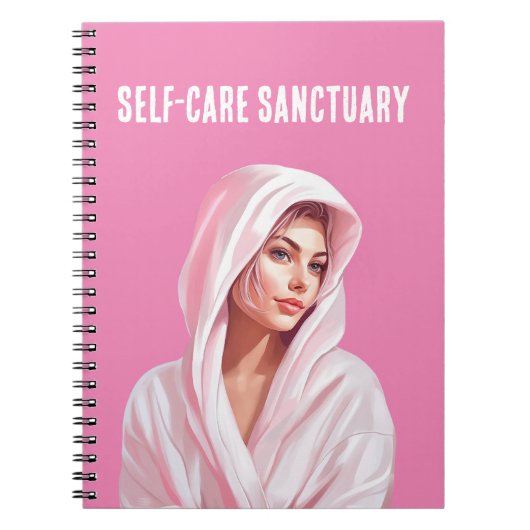 Self-Care-Sanctuary Notebook Notizblock (Vorderseite)