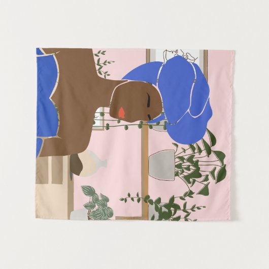 Self Care Sketchbook Wandteppich (Vorderseite (Horizontal))