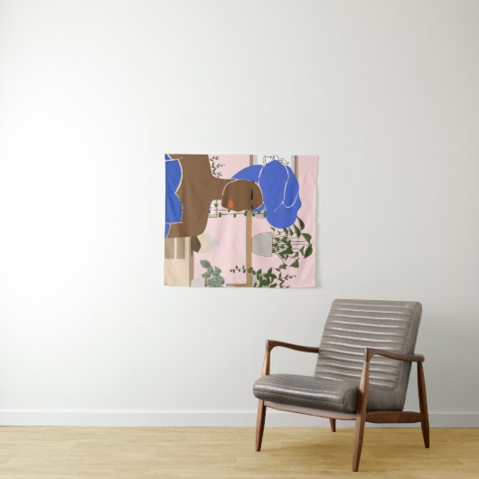 Self Care Sketchbook Wandteppich (Beispiel (Horizontal))