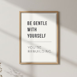 Self Compassion Decor. Mental Wellness Poster