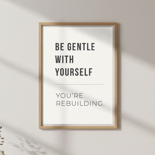 Self Compassion Decor. Mental Wellness Poster