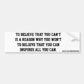 Self Confidence Autoaufkleber (Vorne)