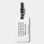 Self Confidence Gepäckanhänger (Vorderseite vertikal)