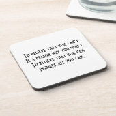 Self Confidence Getränkeuntersetzer (Linke Seite)