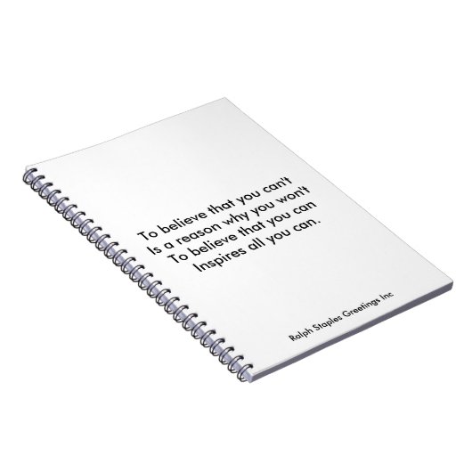 Self Confidence Notizblock (Rechte Seite)