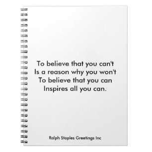 Self Confidence Notizblock