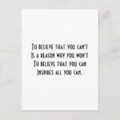 Self Confidence Postkarte (Vorderseite)