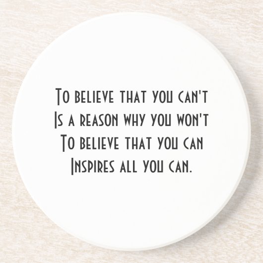 Self Confidence Untersetzer (Vorne)