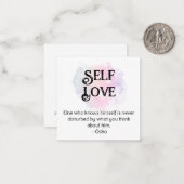 *~* Self-Esteem AP62 Liebe Eigene flache Note Card Mitteilungskarte (Vorderseite/Rückseite Beispiel)