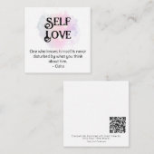 *~* Self-Esteem AP62 Liebe Eigene flache Note Card Mitteilungskarte (Vorne/Hinten)