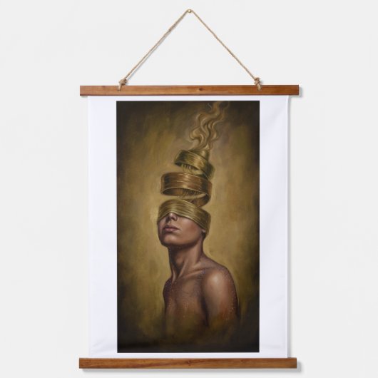 Self-Facing Wandteppich Mit Holzrahmen (Vorderseite)