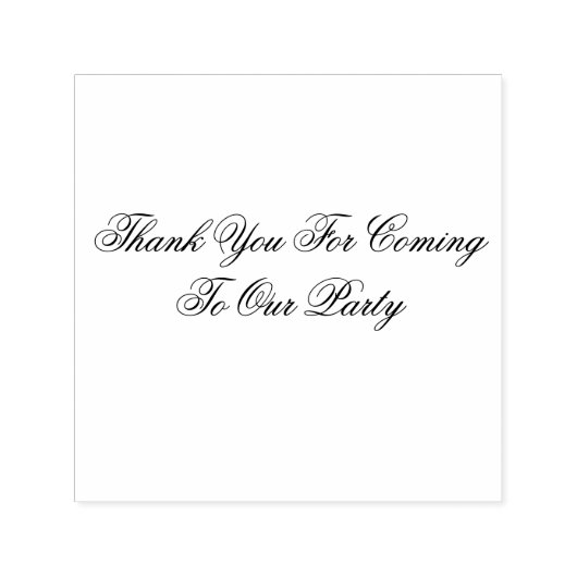 Self Ink: Danke, dass Sie zu unserer Party-Briefma Permastempel (Design)