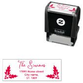Self Inking Christmas Return Address Stamp Permastempel (Beispiel)