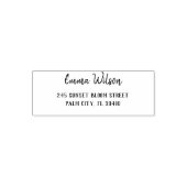 Self Inking Custom Name And Address Rubber Stamp Permastempel (Design)