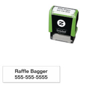 Self Inking Raffle Ticket Stamp Permastempel (Beispiel)