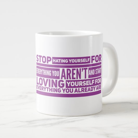 Self Jumbo Tasse (Vorderseite Rechts)