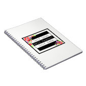 "Self Liebe" wunderschönes Blumenbuch. Notizblock (Rechte Seite)