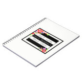 "Self Liebe" wunderschönes Blumenbuch. Notizblock (Linke Seite)