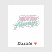 Self love Affirmation Sticker  (Blatt)