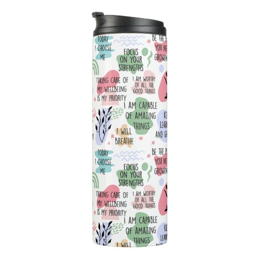 Self Love Affirmations Thermosbecher (Nach rechts gedreht)