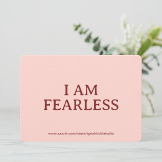 Self-Love Card, Inspirational & Fearless Card Feiertagskarte