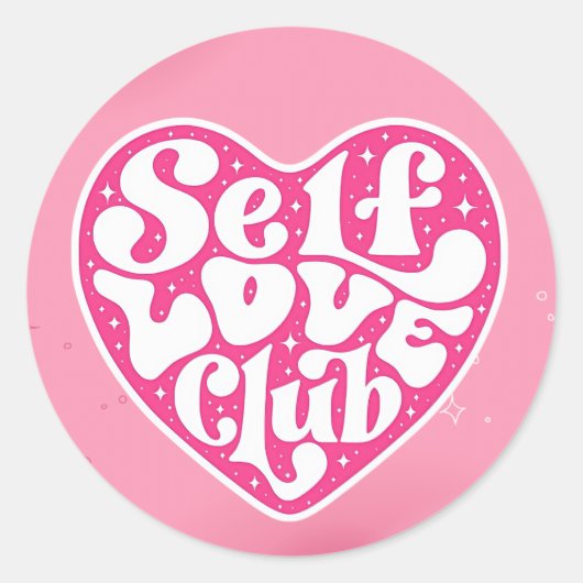 Self Love Club Aufkleber (Vorderseite)