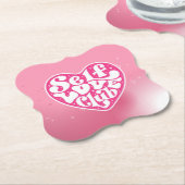 Self Love Club Coaster Untersetzer (angewinkelt)