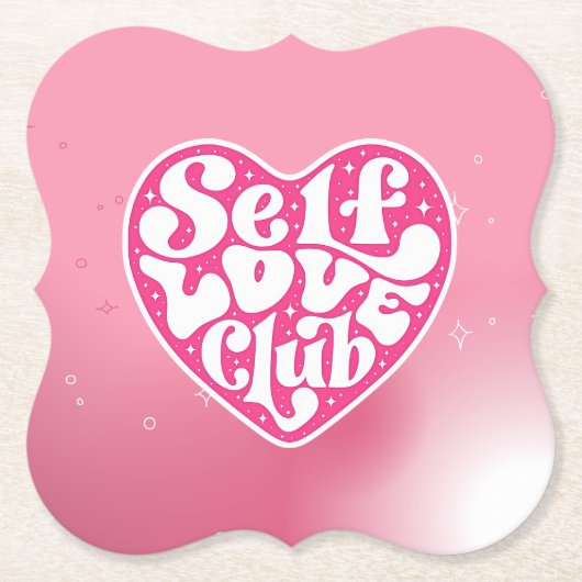 Self Love Club Coaster Untersetzer (Vorderseite)