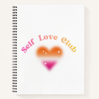 Self Love Club – Feministische Empowerment Retro-D Notizblock