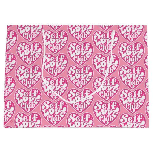 Self Love Club Große Geschenktüte (Vorderseite)
