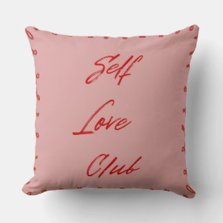 Self Love Club Mädchenhaftes Rosa Ästhetik-Wurfkis Kissen