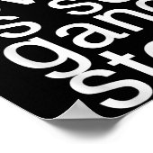 Self Love Is So Gangster Funny Saying Poster (Ecke)