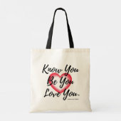 Self-love Message Tote Bag Tragetasche (Rückseite)