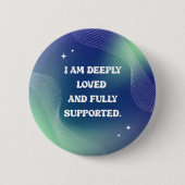 Self Love, Motivational, Inspirational Quote Button (Vorderseite)