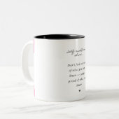 Self-Love Quote Mug Zweifarbige Tasse (Vorderseite Links)