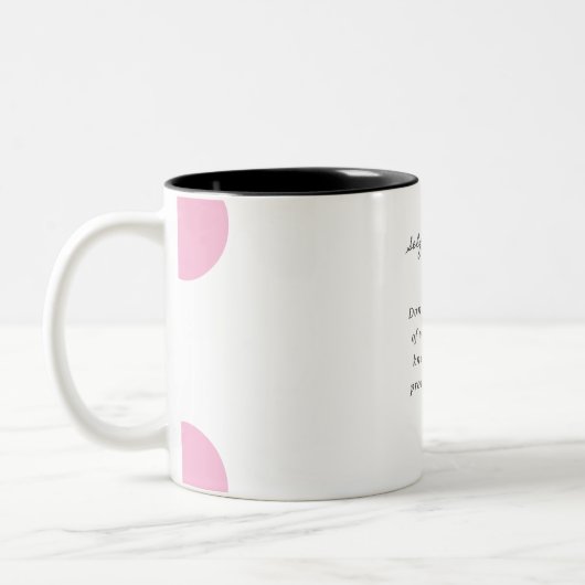 Self-Love Quote Mug Zweifarbige Tasse (Links)