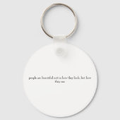 self-love quote  schlüsselanhänger (Rückseite)