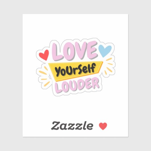 Self Love Quote Sticker (Blatt)